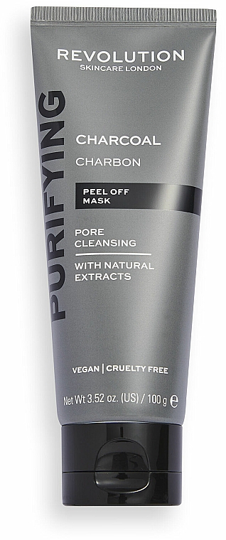 Porenreinigende Peel-Off Gesichtsmaske mit Aktivkohle - Revolution Skincare Pore Cleansing Charcoal Peel Off Mask — Bild N1