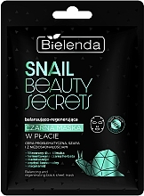 Ausgleichende und regenerierende schwarze Maske  - Bielenda Snail Beauty Secrets Black Sheet Mask  — Bild N1