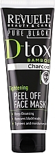 Düfte, Parfümerie und Kosmetik Peel-Off Gesichtsmaske mit Bambuskohle - Revuele Pure Black Detox Peel Off Face Mask