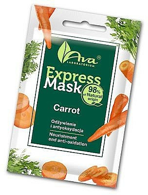 Pflegende und antioxidative Gesichtsmaske mit Karottenextrakt - Ava Laboratorium Beauty Express Mask Carrot