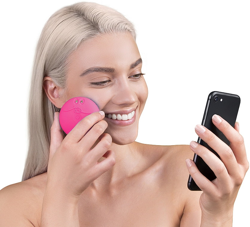 Reinigende Smart-Massagebürste für das Gesicht Luna Mini 3 Fuchsia - Foreo Luna Fofo Smart Facial Cleansing Brush Fuchsia — Foto N4