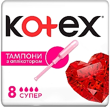 Düfte, Parfümerie und Kosmetik Tampons mit Applikator Super 8 St. - Kotex