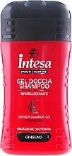 Düfte, Parfümerie und Kosmetik Duschgel und Shampoo mit Ginseng - Intesa Classic Black Shower Shampoo Gel Revitalizing