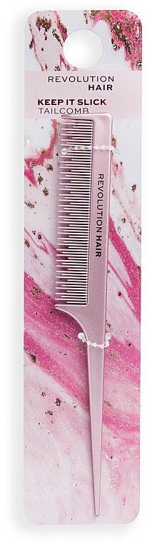 Entwirrungs- und Stylingkamm rosa - Revolution Haircare Keep It Slick Tail Comb — Bild N2