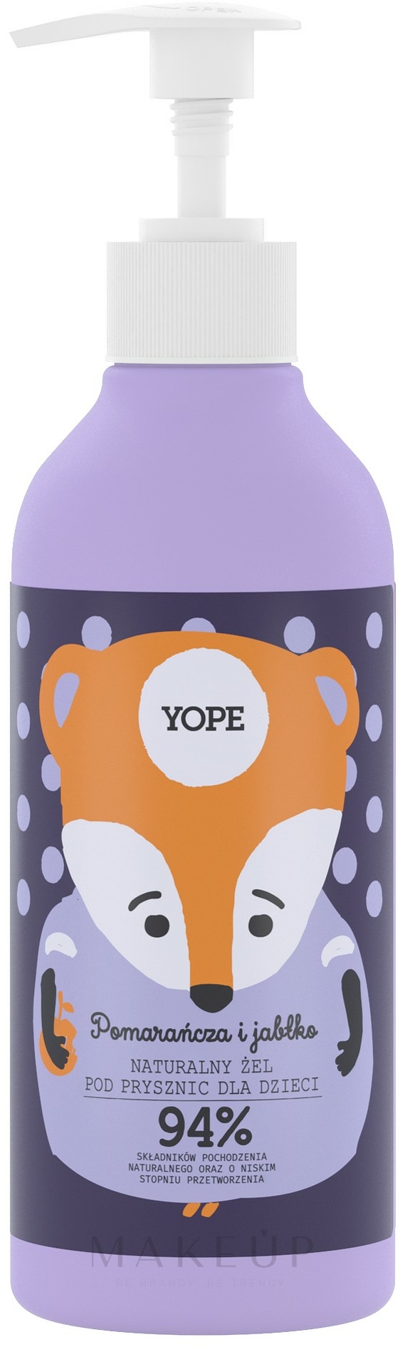 Natürliches Duschgel mit Orange und Apfel für Kinder - Yope — Bild 400 ml