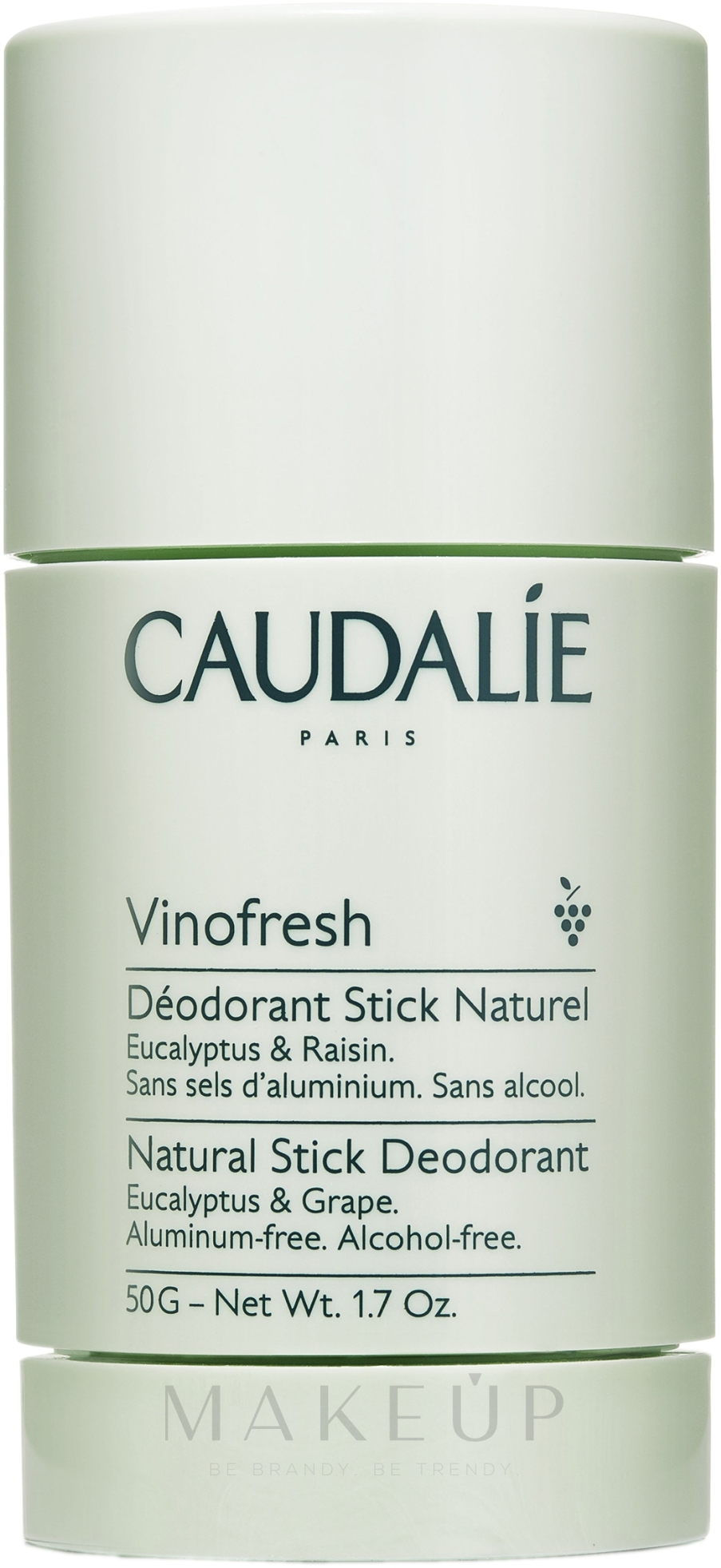 Deostick mit Eukalyptus- und Traubenduft - Caudalie Vinofresh Natural Stick — Bild 50 ml
