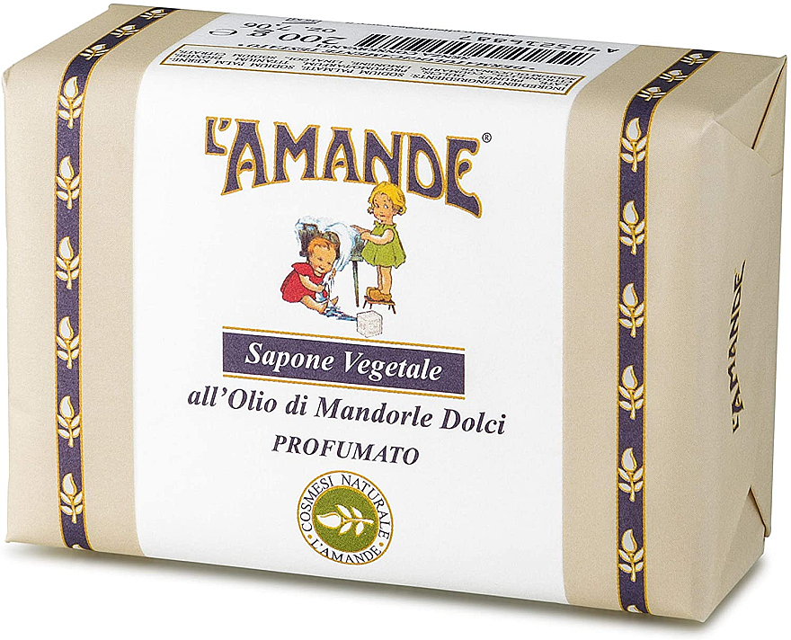 Seife mit süßem Mandelöl - L'Amande Vegetable Soap Sweet Almond Oil — Bild N1