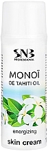 Energetisierende Hautcreme Monoi und Tahini - SNB Professional Monoi de Tahiti Oil Energizing Skin Cream  — Bild N1