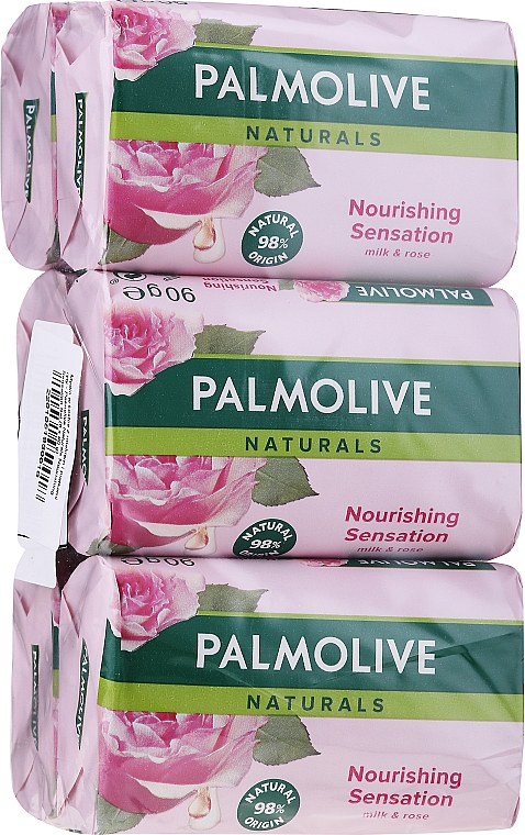 Nährende Seife mit Milch und Rosenblätter - Palmolive Naturals Nourishing Sensation Set — Bild N1
