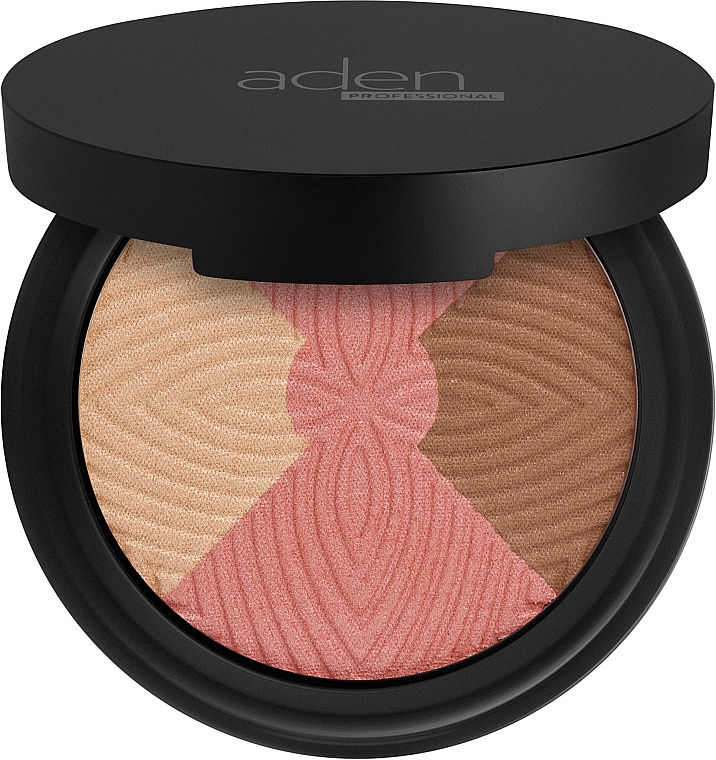 Make-up-Palette für das Gesicht - Aden Cosmetics Face Sunlight Trio — Bild N1