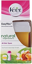 Düfte, Parfümerie und Kosmetik Wachspatrone mit Tiareblüten und Arganöl - Veet Easy Wax Natural Inspirations