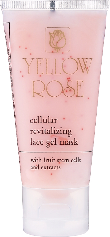 Revitalisierende Gelmaske für das Gesicht mit Stammzellen aus Äpfeln, Fruchtextrakten und Vitaminen - Yellow Rose Cellular Revitalizing Gel Mask (in Tube) — Bild N1