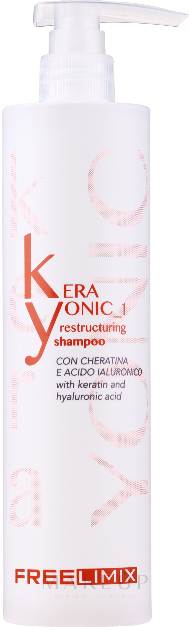 Restrukturierendes Shampoo mit Keratin und Hyaluronsäure - Freelimix Ristrutturante Shampoo — Bild 1000 ml