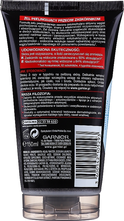 Carbon-Peelinggel - Garnier Ultra Skin Naturals  — Foto N2