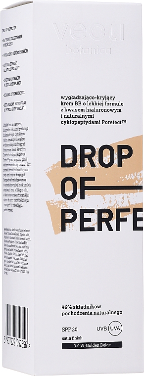 Glättende und deckende BB-Creme mit leichter Textur - Veoli Botanica Drop Of Perfection SPF20  — Bild N7