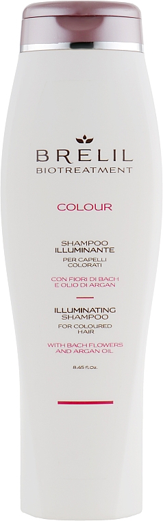 Shampoo für gefärbtes Haar mit Bachblüten und Arganöl - Brelil Bio Treatment Colour Illuminating Shampoo — Bild N2