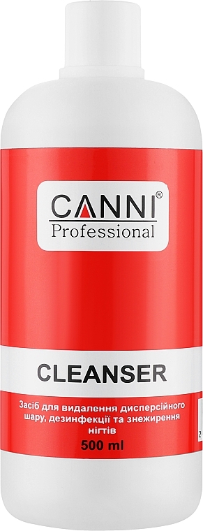 Klebeschichtentferner, Desinfektionsmittel und Nagelentfetter - Canni Cleanser 3 in 1 — Bild N4