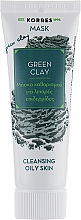Gesichtsreinigungsmaske mit grünem Ton für fettige Haut - Korres Green Clay Cleansing Oily Skin — Bild N1