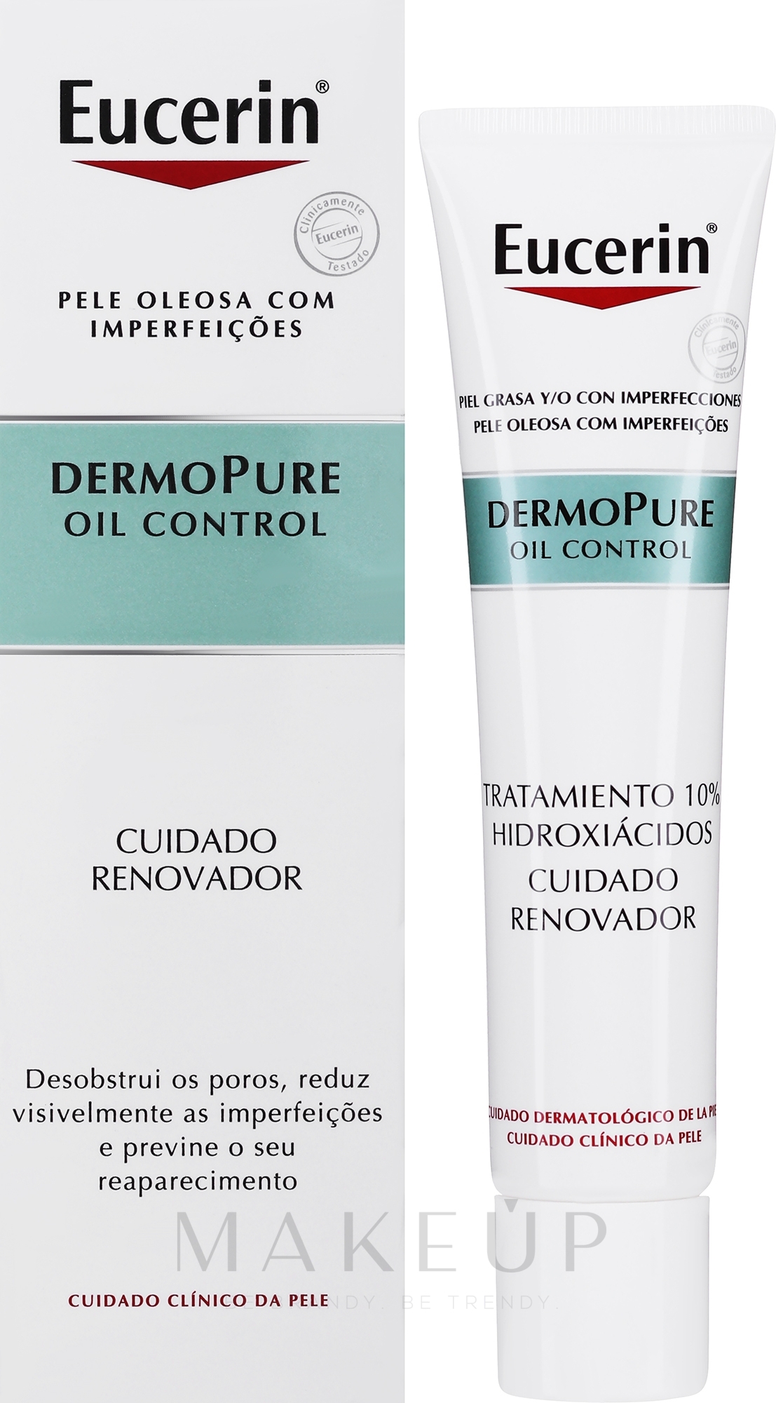 Intensives Gesichtsserum gegen unreine Haut mit 10 % Hydroxy Komplex - Eucerin Dermo Pure Skin Renewal Treatment — Bild 40 ml