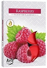 Düfte, Parfümerie und Kosmetik Teekerzen-Set Himbeeren - Bispol Aura Raspberry Scented Candles