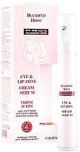 Cremiges Augen- und Lippenserum mit Rosenwasser - BioFresh Diamond Rose Eye & Lip Zone Cream Serum — Bild N1