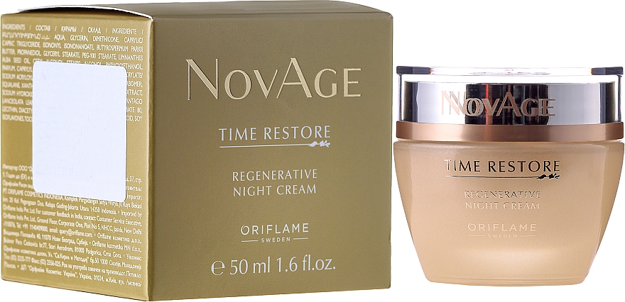 Verjüngende Nachtcreme - Oriflame NovAge Time Restore — Bild N1