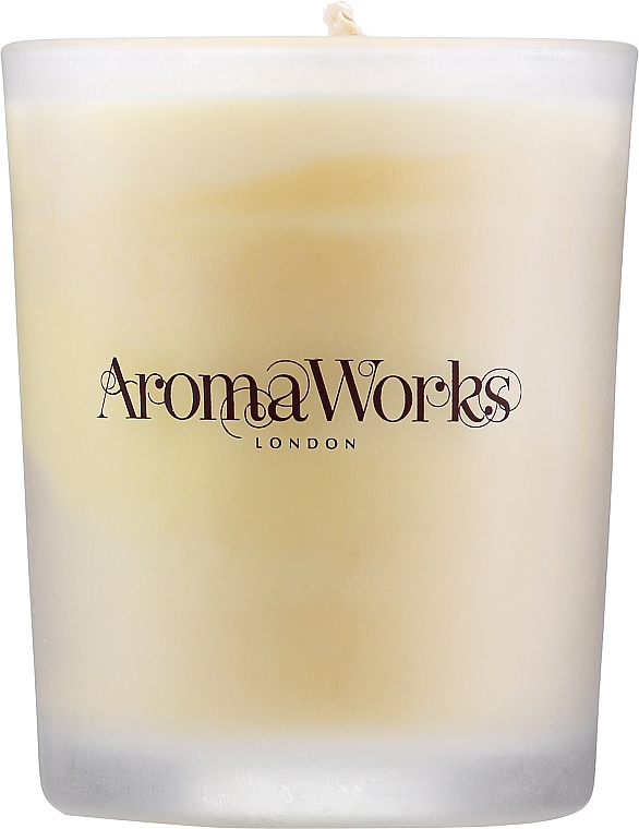 Soja-Duftkerze im Glas mit Amyris- und Orangenduft - AromaWorks Light Range Amyris & Orange Candle