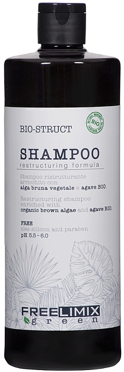 Regenerierendes Shampoo mit Bio Braunalgen und Agave - Freelimix Biostruct Shampoo  — Bild N3