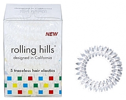 Spiral-Haargummis 5 St. transparent - Rolling Hills 5 Traceless Hair Rings Transparent — Bild N1