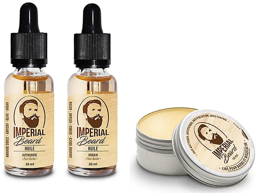 Set - Imperial Beard Ritual Protection Kit (b/oil/30ml + b/oil/30ml + wax/50ml) — Bild N1