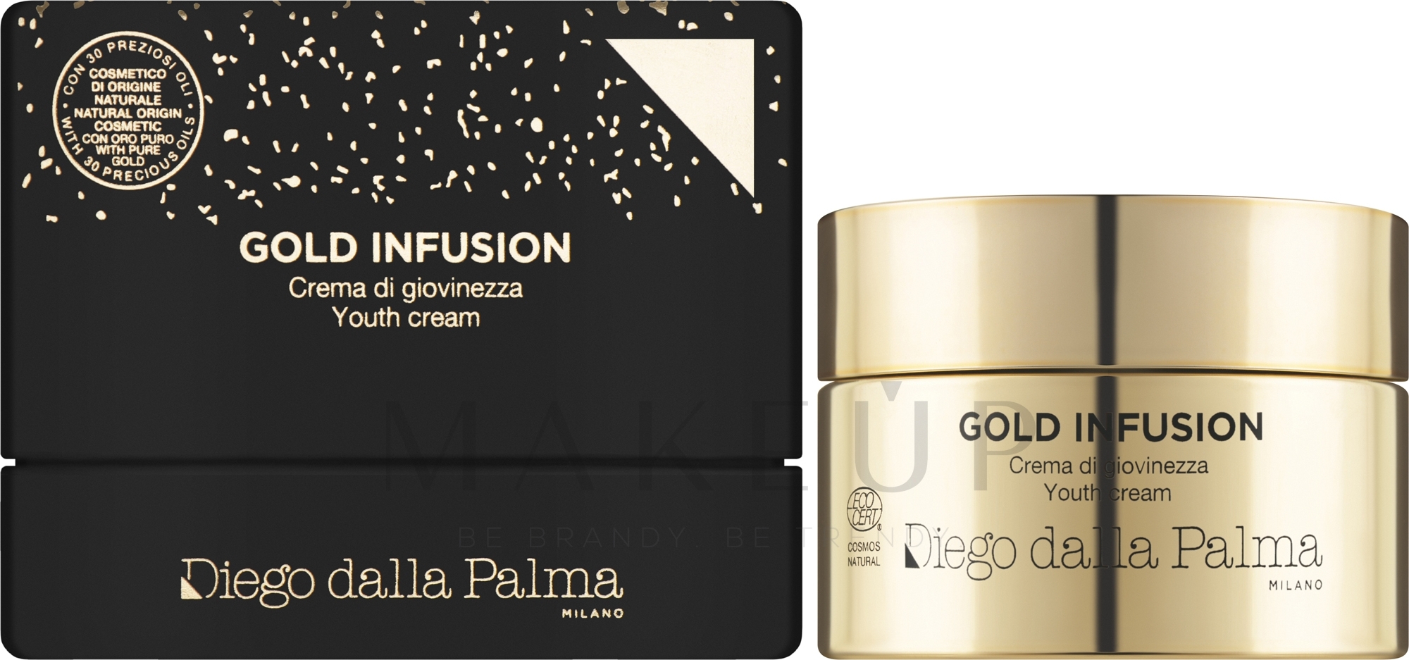 24-Stunden-Gesichtspflege gegen Falten - Diego Dalla Palma Gold Infusion Cream — Bild 45 ml