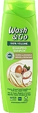 Shampoo mit Argan-, Mandel- und Kamillenöl für alle Haartypen - Wash&Go  — Bild N2