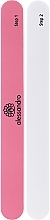 Düfte, Parfümerie und Kosmetik Doppelseitige Nagelfeile weiß-rosa - Alessandro International File