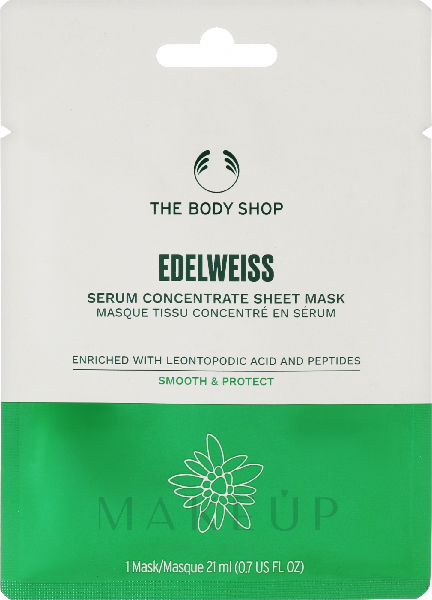 Gesichtsmaske - The Body Shop Sheet Mask Edelweiss — Bild 21 ml