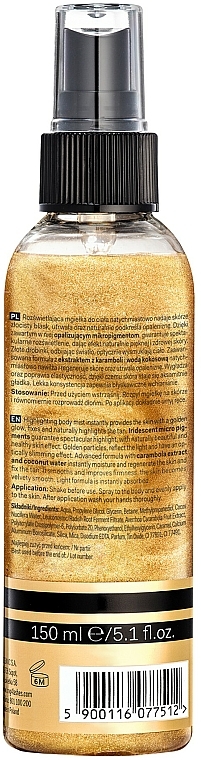 Körpernebel mit Glanz-Effekt - Lift4Skin Get Your Tan! Gold Glowing Mist — Bild N2