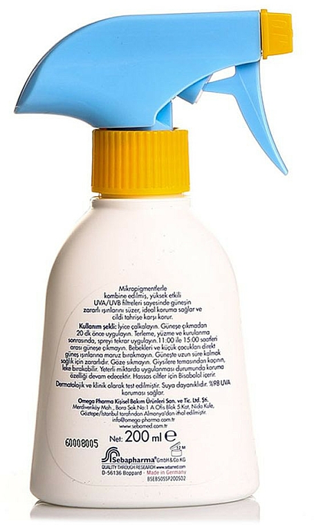 Sonnenschutzspray für Kinder SPF 50 - Sebamed Baby Sun Spray SPF50 — Bild N2