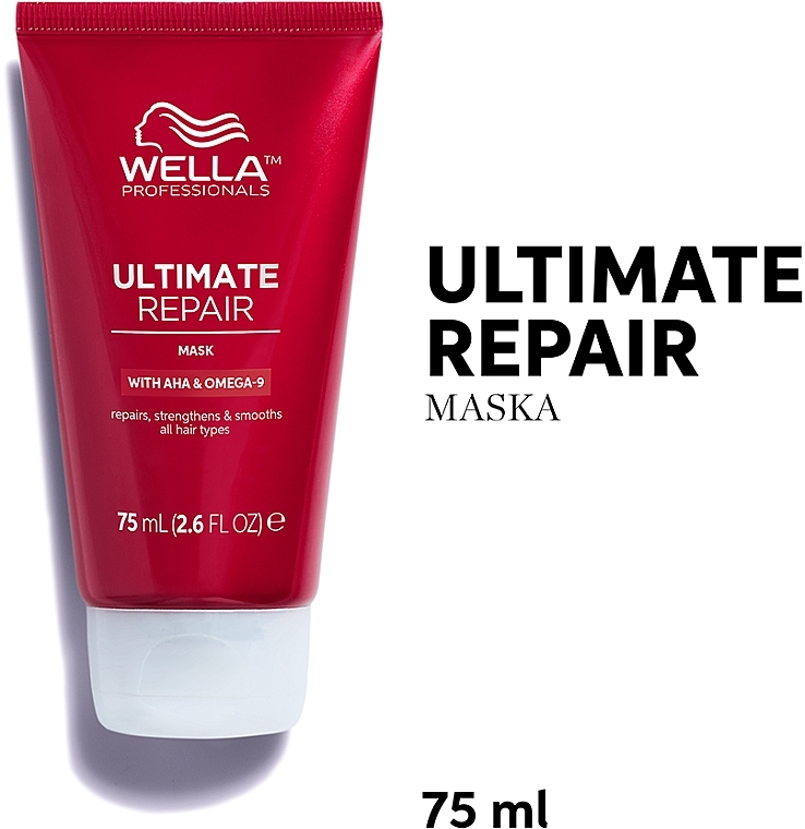 Crememaske für alle Haartypen - Wella Professionals Ultimate Repair Mask With AHA & Omega-9 — Bild N2