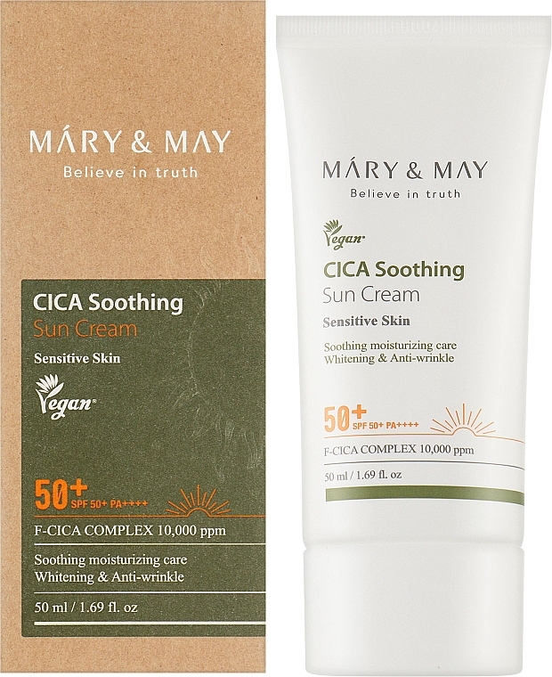 Sonnenschutzcreme - Mary & May CICA Soothing Sun Cream SPF50+ PA++++ — Bild N2