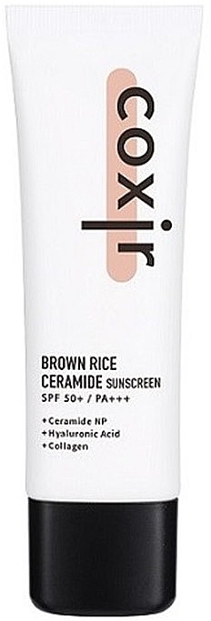 Hybrid-Sonnencreme mit Ceramiden  - Coxir Brown Rice Ceramide Sunscreen SPF 50+	 — Bild N1