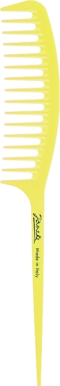 Haarkamm mit Griff gelb - Janeke Fashion Supercomb — Bild N1