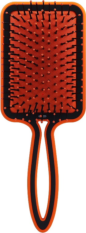 Massage-Haarbürste rechteckig orange - Titania — Bild N1