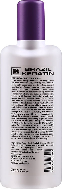 Conditioner für trockenes Haar - Brazil Keratin Intensive Coconut Conditioner — Bild N2