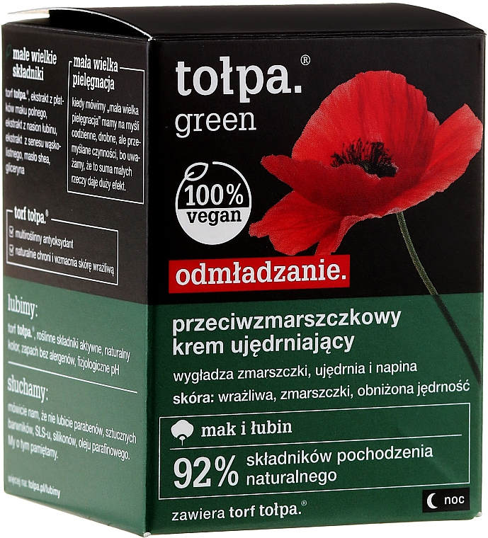 Anti-Falten Nachtcreme - Tolpa Green Firming 40+ Rejuvenating Anti-Wrinkle Night Cream — Bild N3