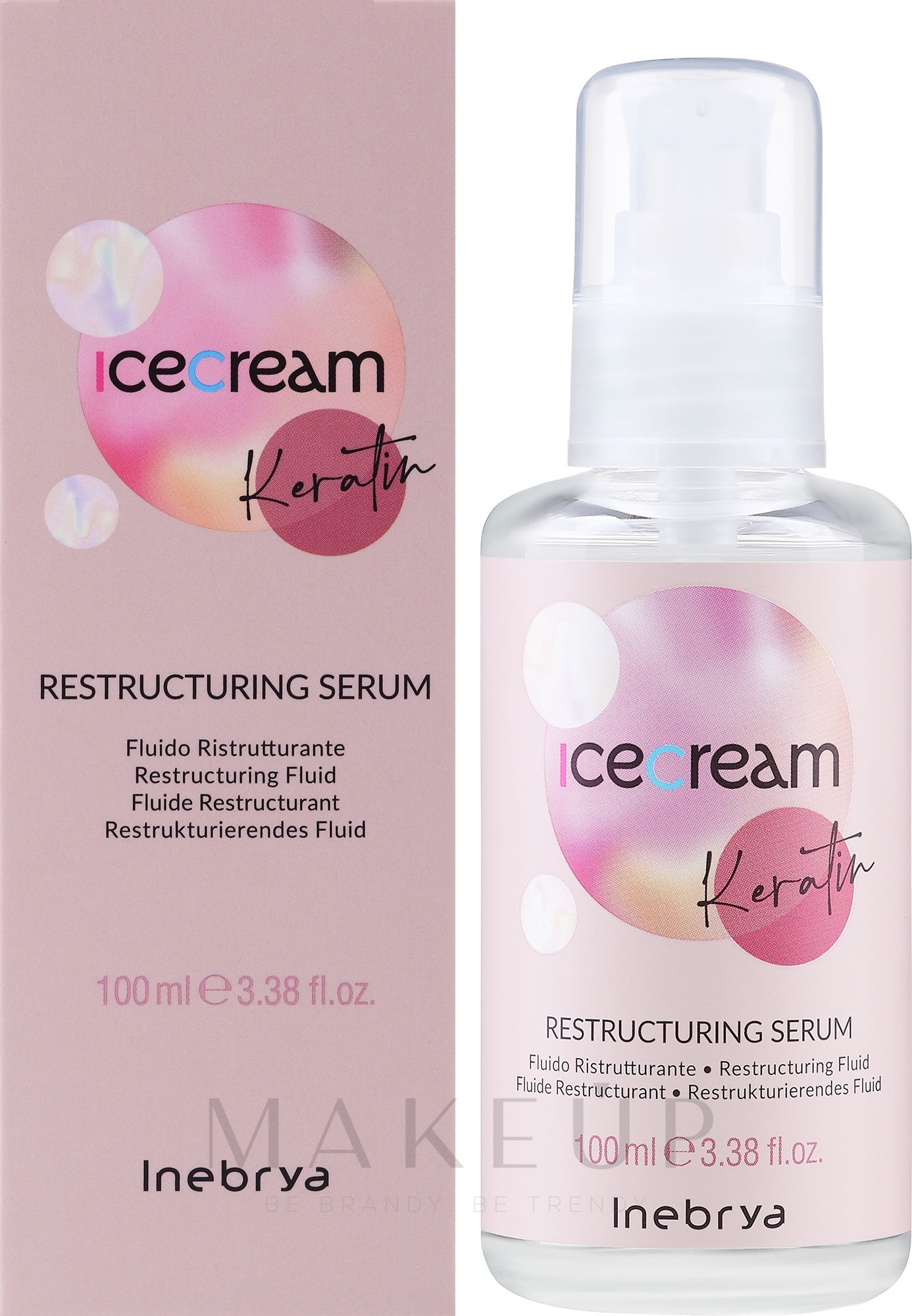 Restrukturierendes Haarfluid mit Keratin - Inebrya Keratin Restructing Serum — Bild 100 ml