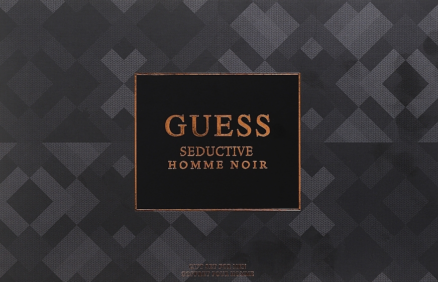 Set (Eau de Toilette 100 ml + Duschgel 100 ml + Deo 226 ml + Kosmetiktasche 1 St.) - Guess Seductive Homme Noir — Bild N1