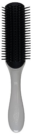 Haarbürste D3 grau mit schwarz - Denman Original Styler 7 Row Russian Gray — Bild N2
