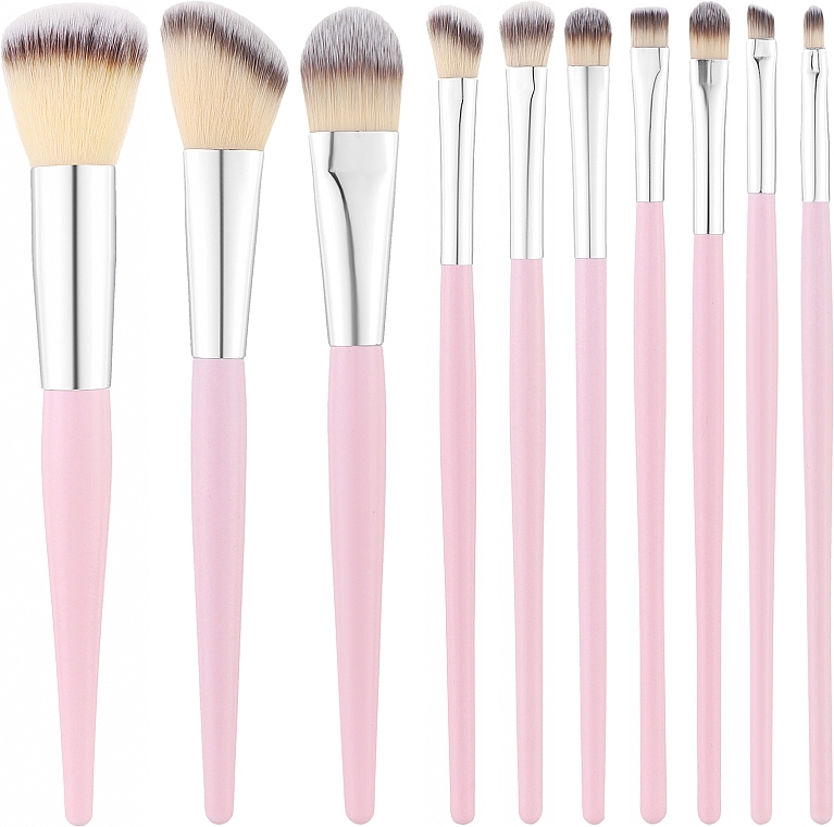 Make-up Pinselset rosa 10 St. - Tools For Beauty — Bild N1