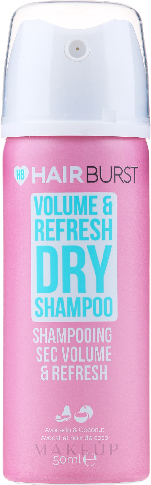 Erfrischendes Trockenshampoo für mehr Volumen - Hairburst Volume & Refresh Dry Shampoo — Bild 50 ml