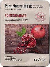 Düfte, Parfümerie und Kosmetik Tuchmaske mit Granatapfel - Secriss Pure Nature Pomegranate Mask