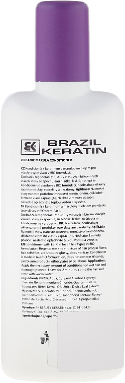 Haarspülung - Brazil Keratin BIO Marula Organic Conditioner — Bild N2